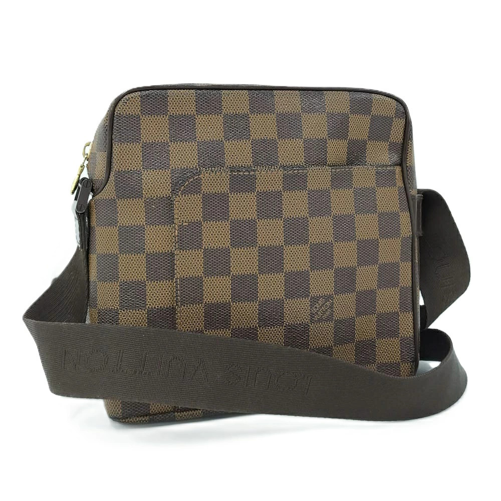 Louis Vuitton Olaf Shoulder Bag Damier Ebene Brown
